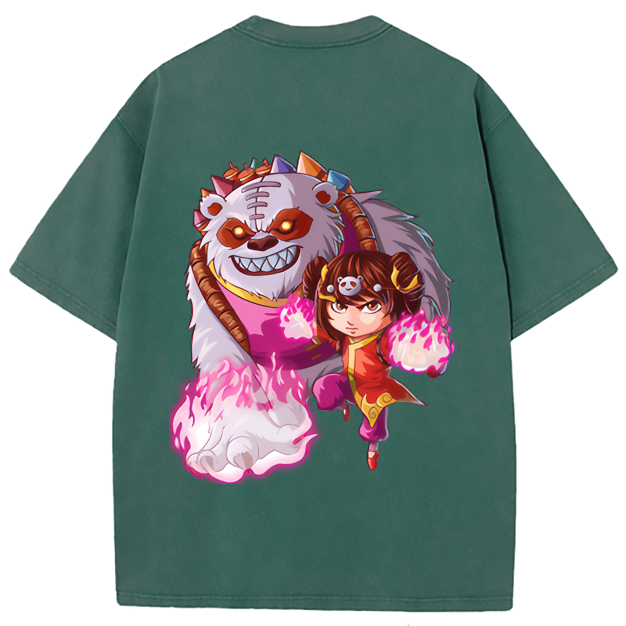 （画像用） リーグ・オブ・レジェンド League of Legends LOL 綿100% ヴィンテージ風 半袖Tシャツ（背面プリント）